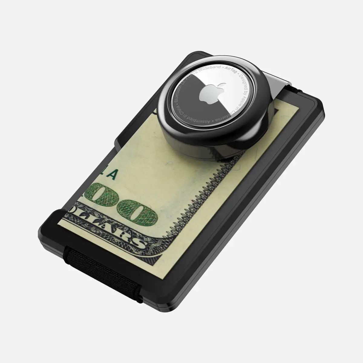 AirTag Money Clip Wallet - Jet Black