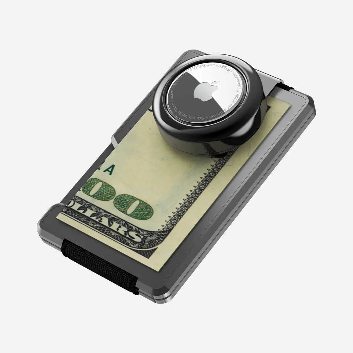AirTag Money Clip Wallet - Gunmetal Gray
