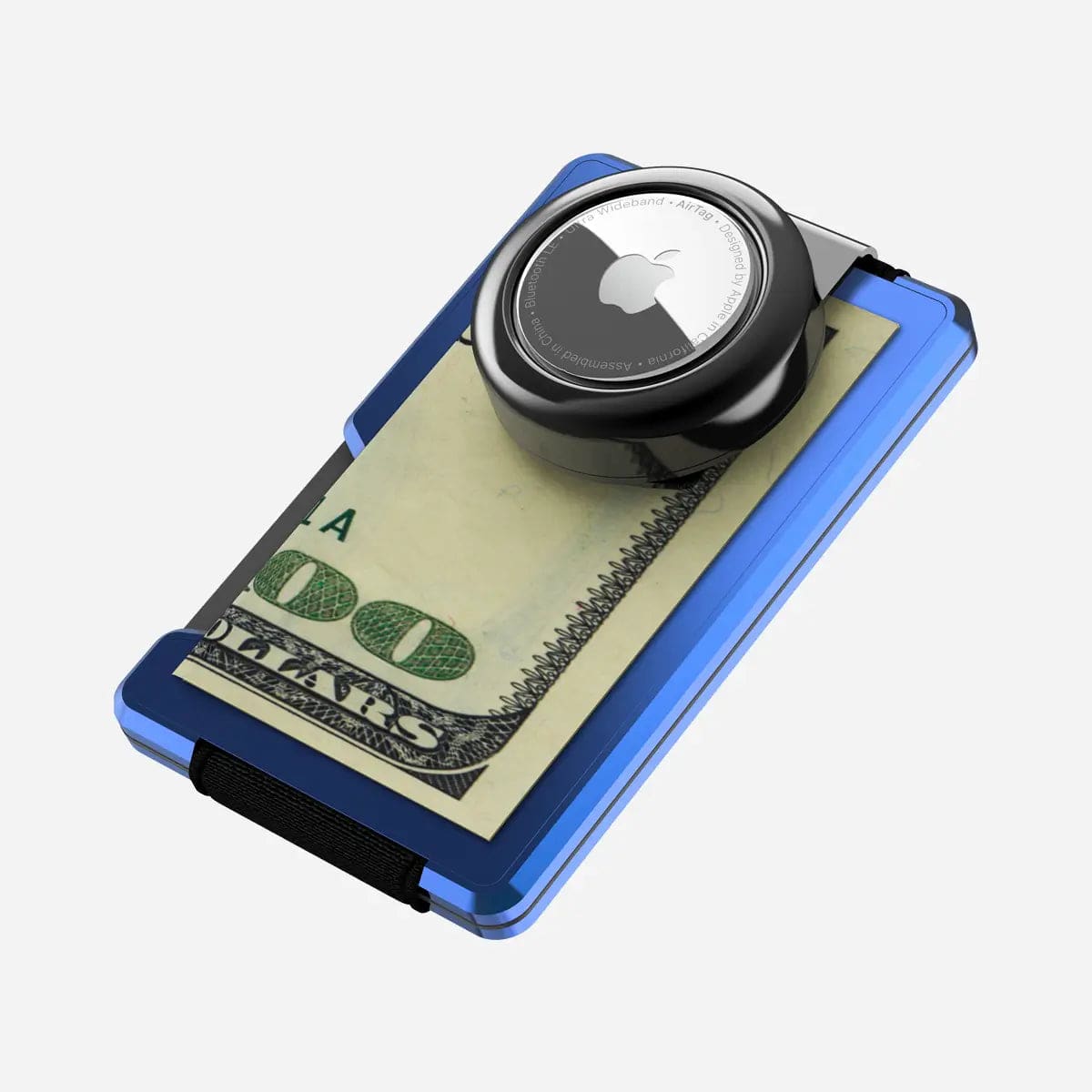 AirTag Money Clip Wallet - Navy Blue