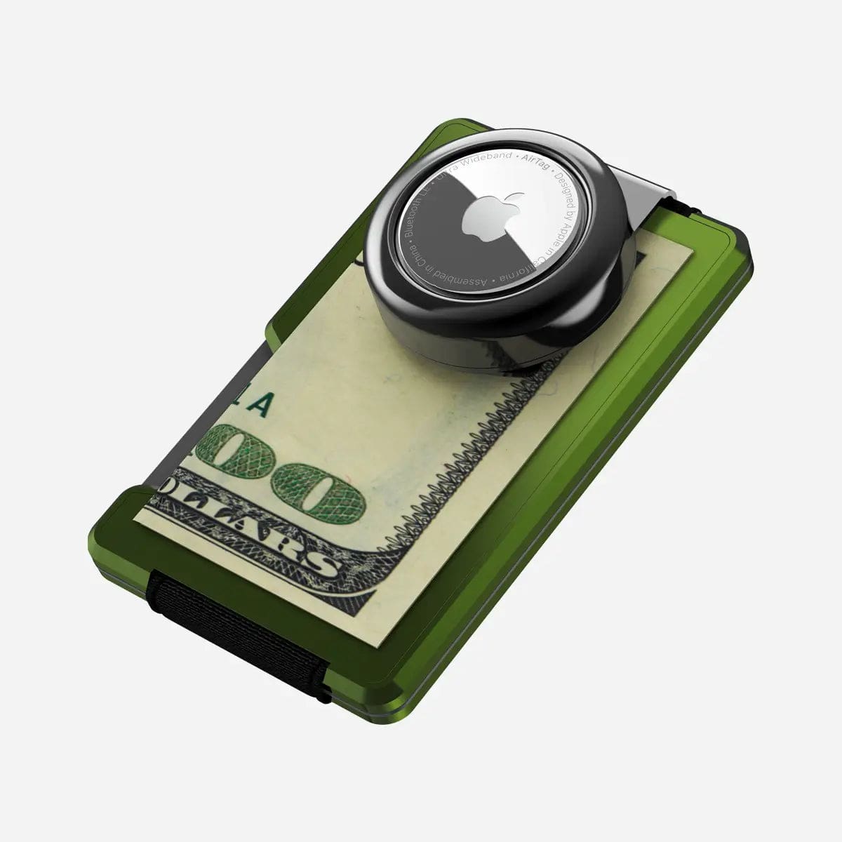 AirTag Money Clip Wallet - Army Green