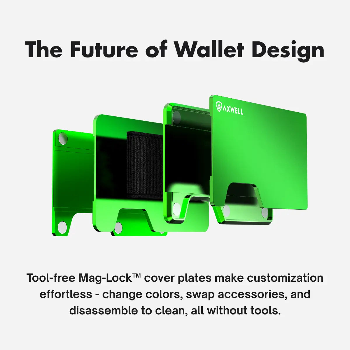 Axwell Wallet - Alien Green