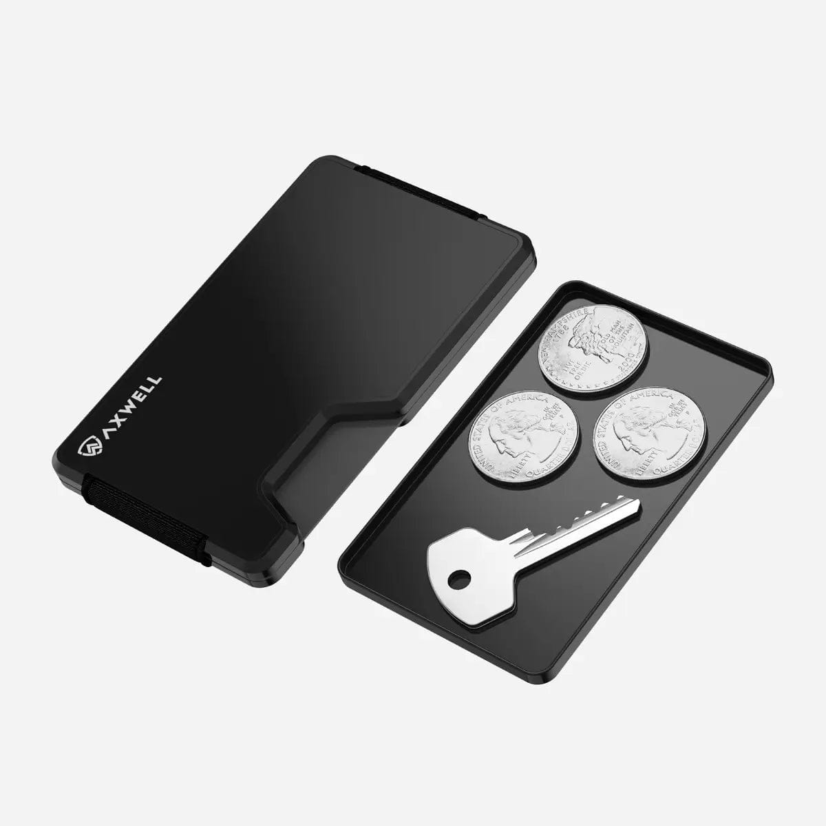 Wallet with Coin Tray Jet Black Axwell Wallet - Main Image