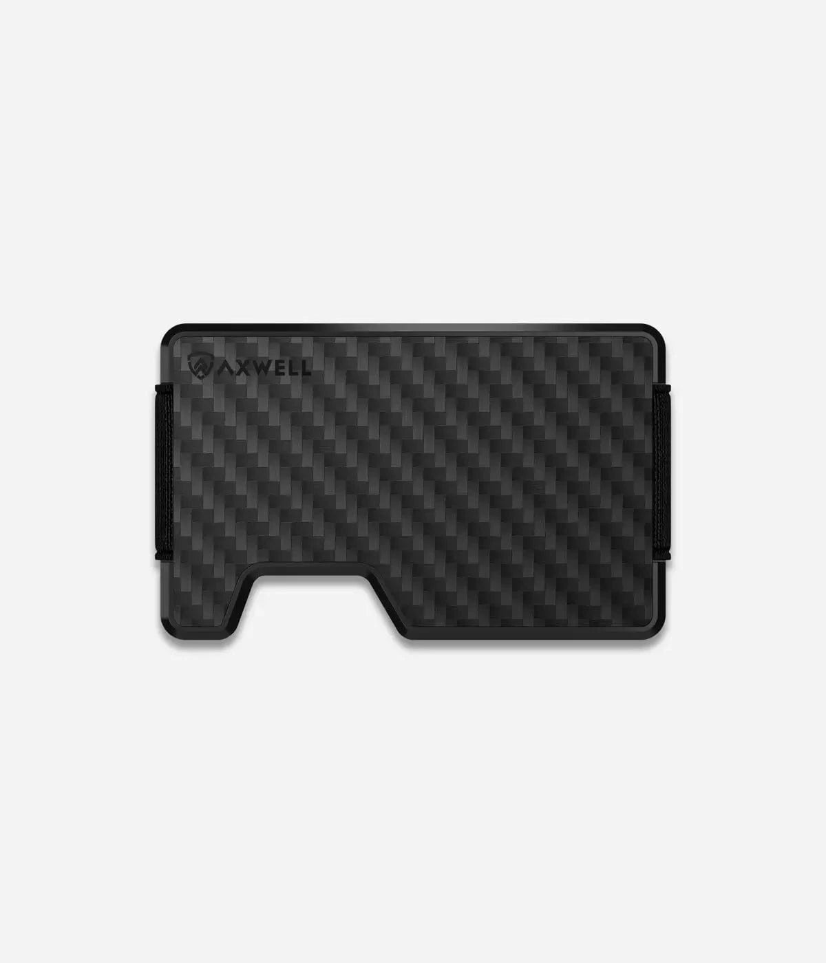 Jet black carbon fiber wallet image