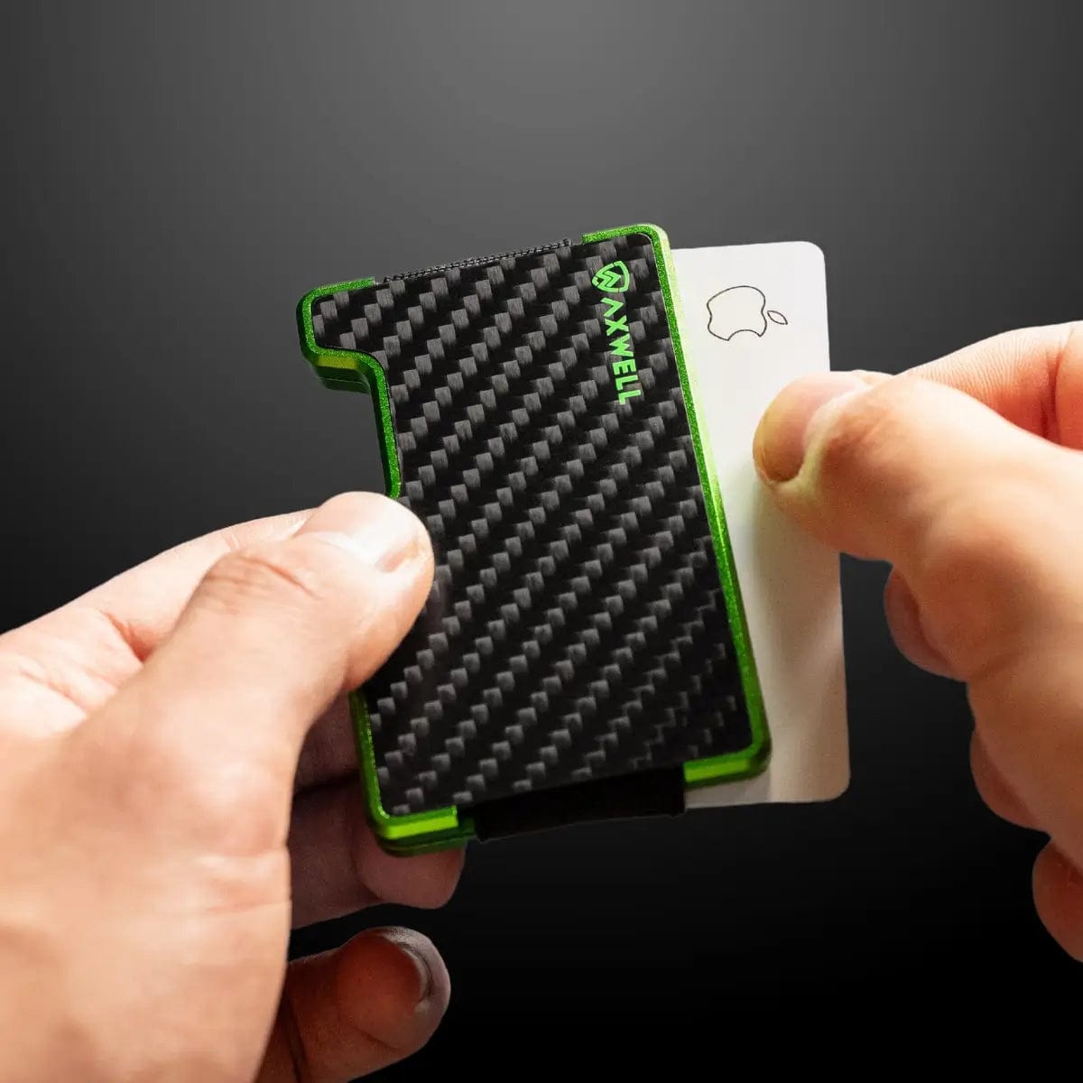 Axwell Wallet - Alien Green Carbon Fiber Wallets & Money Clips Axwell