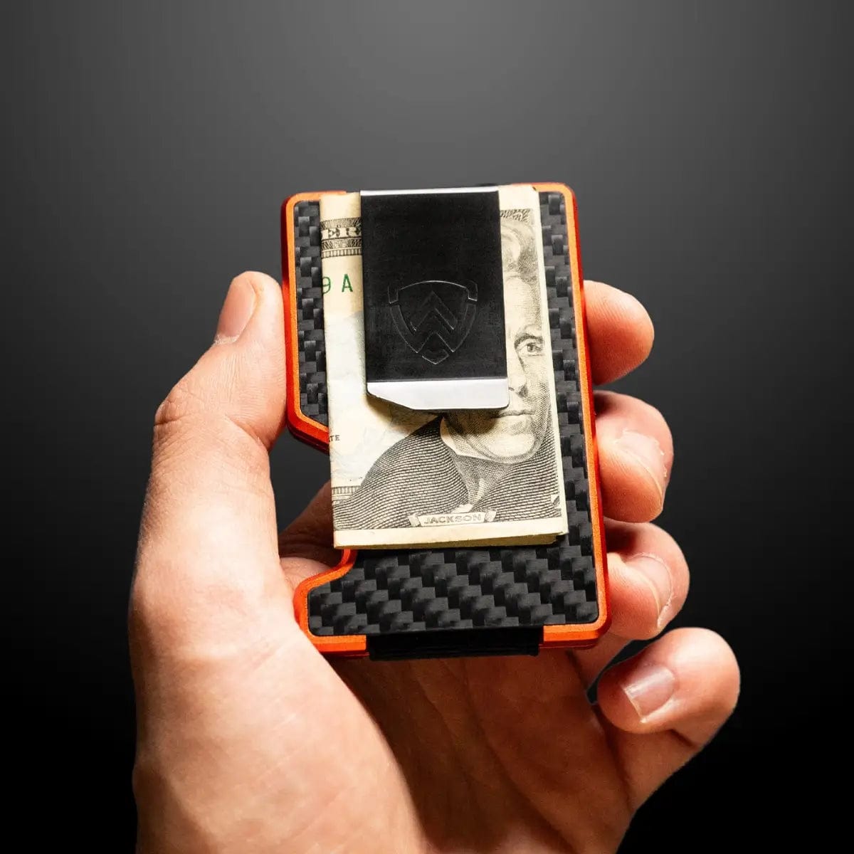 Axwell Wallet - Blaze Orange Carbon Fiber Wallets & Money Clips Axwell