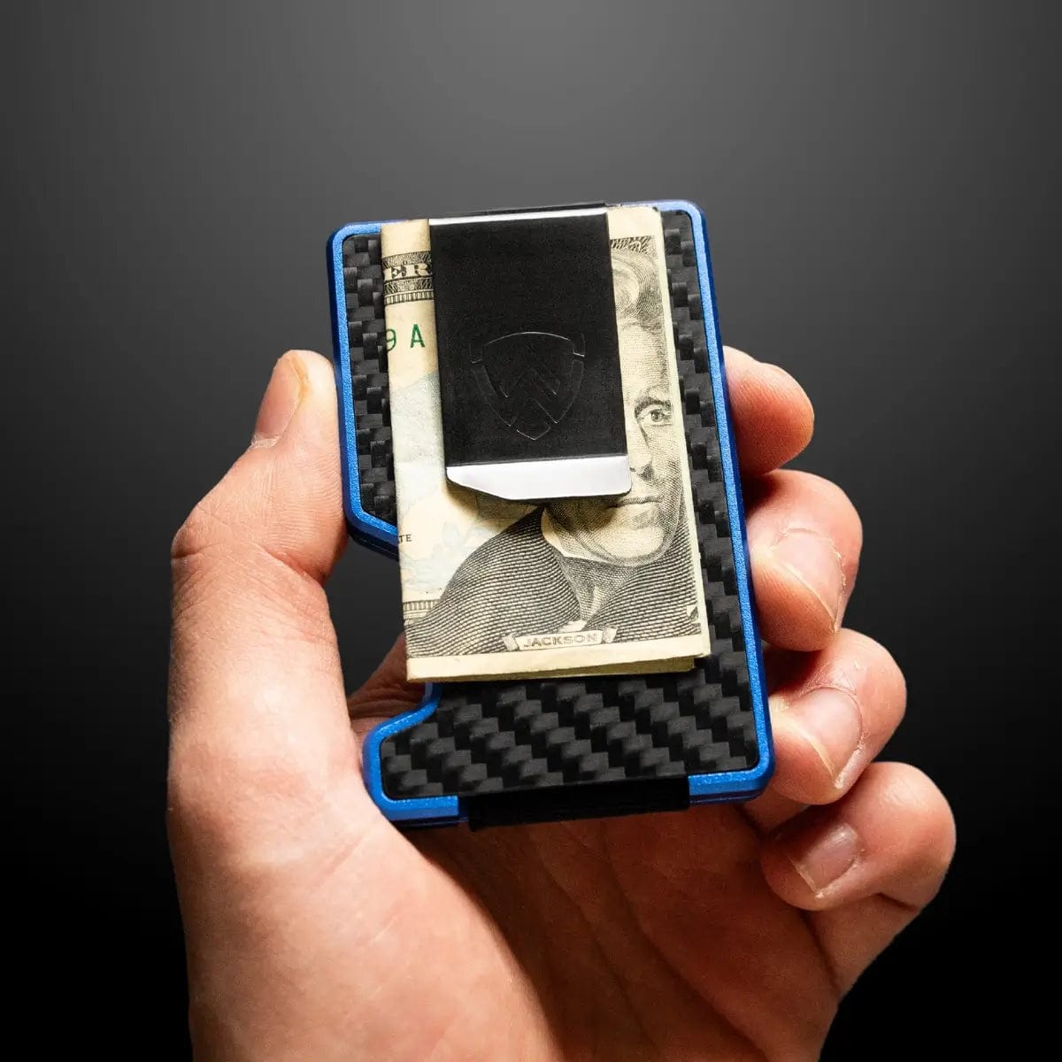 Axwell Wallet - Hyper Blue Carbon Fiber Wallets & Money Clips Axwell