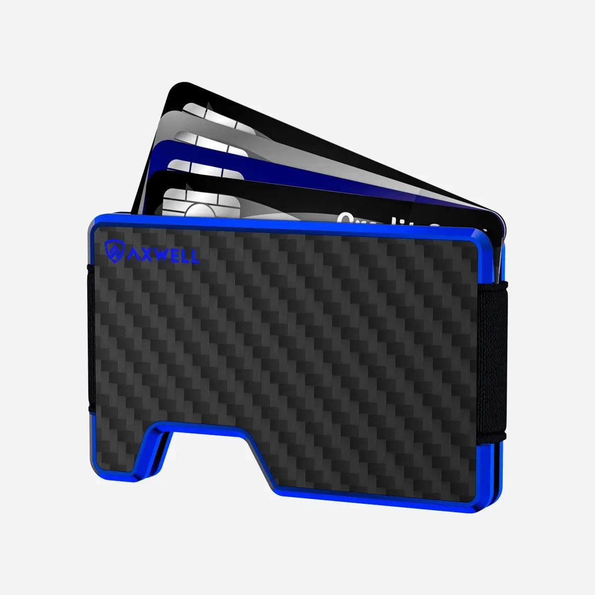 Axwell Wallet - Hyper Blue Carbon Fiber Wallets & Money Clips Axwell