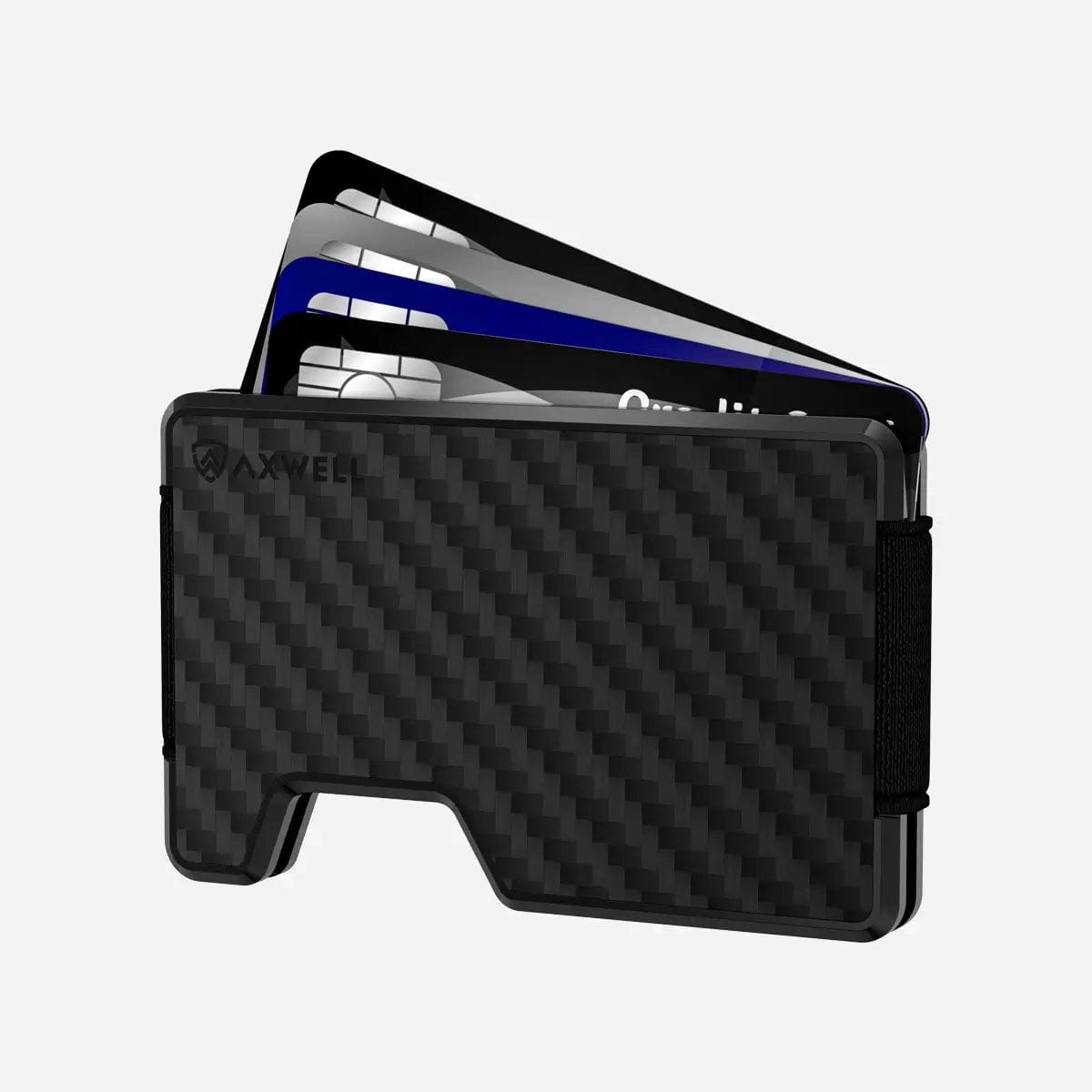 Axwell Wallet - Jet Black Carbon Fiber Wallets & Money Clips Axwell