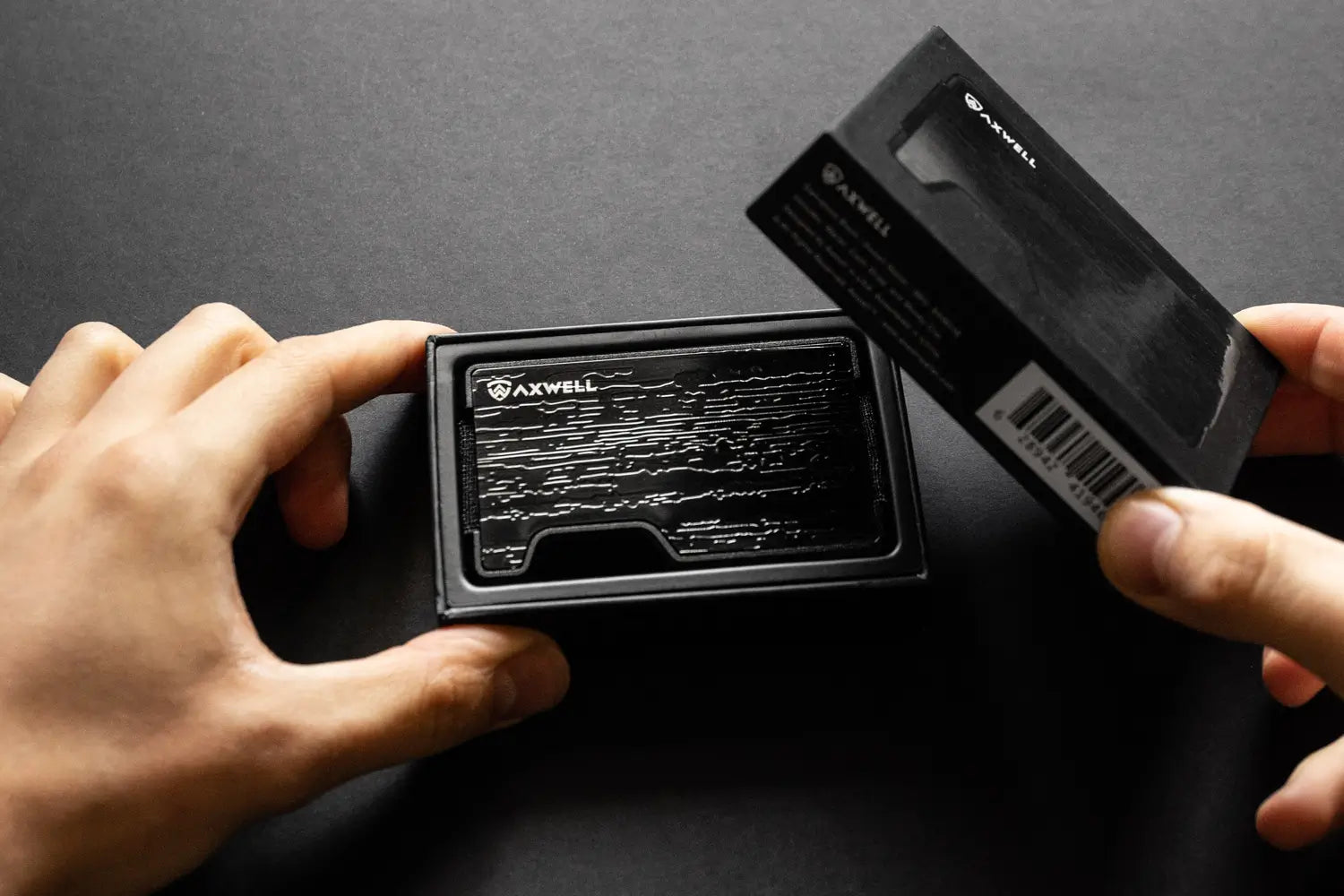 Damascus Black Wallets & Money Clips Axwell