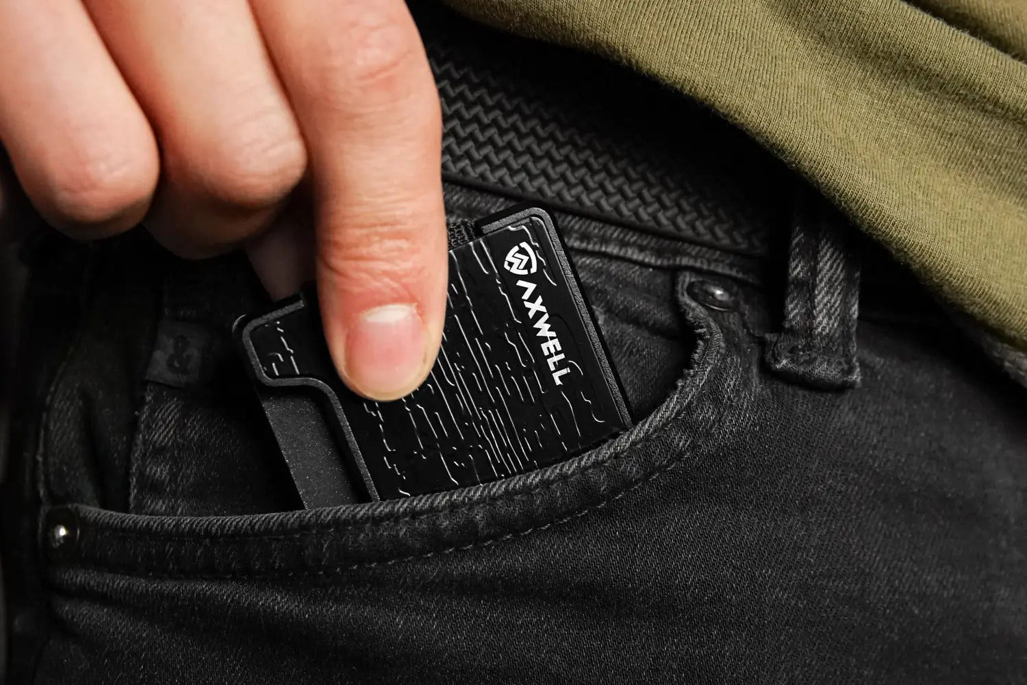 Damascus Black Wallets & Money Clips Axwell