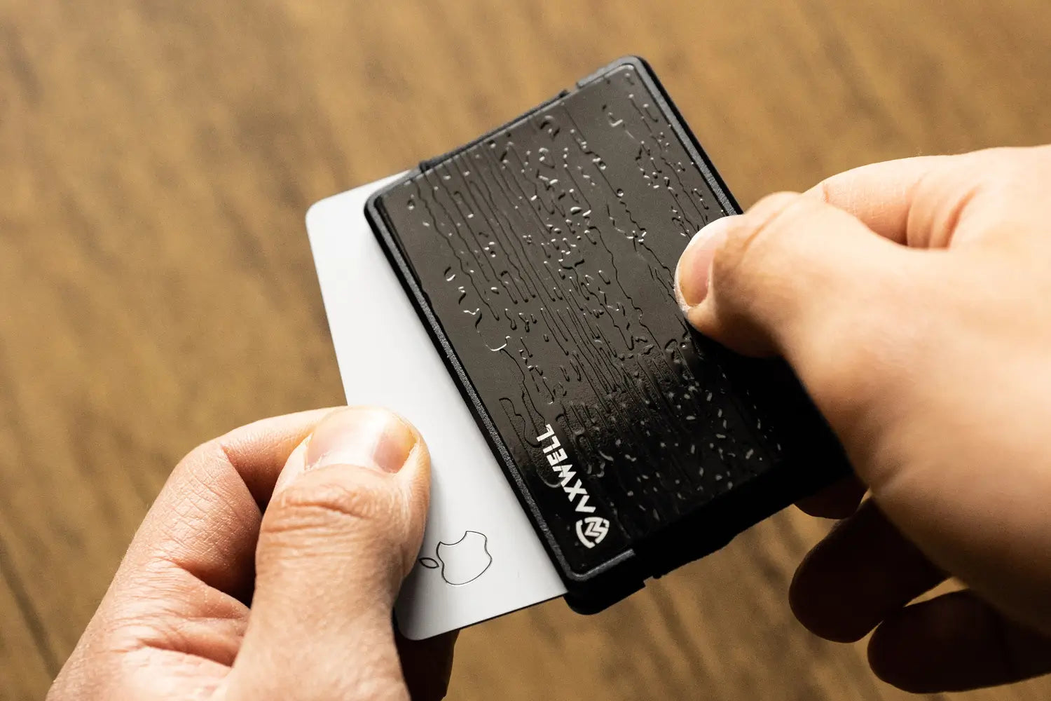 Damascus Black Wallets & Money Clips Axwell