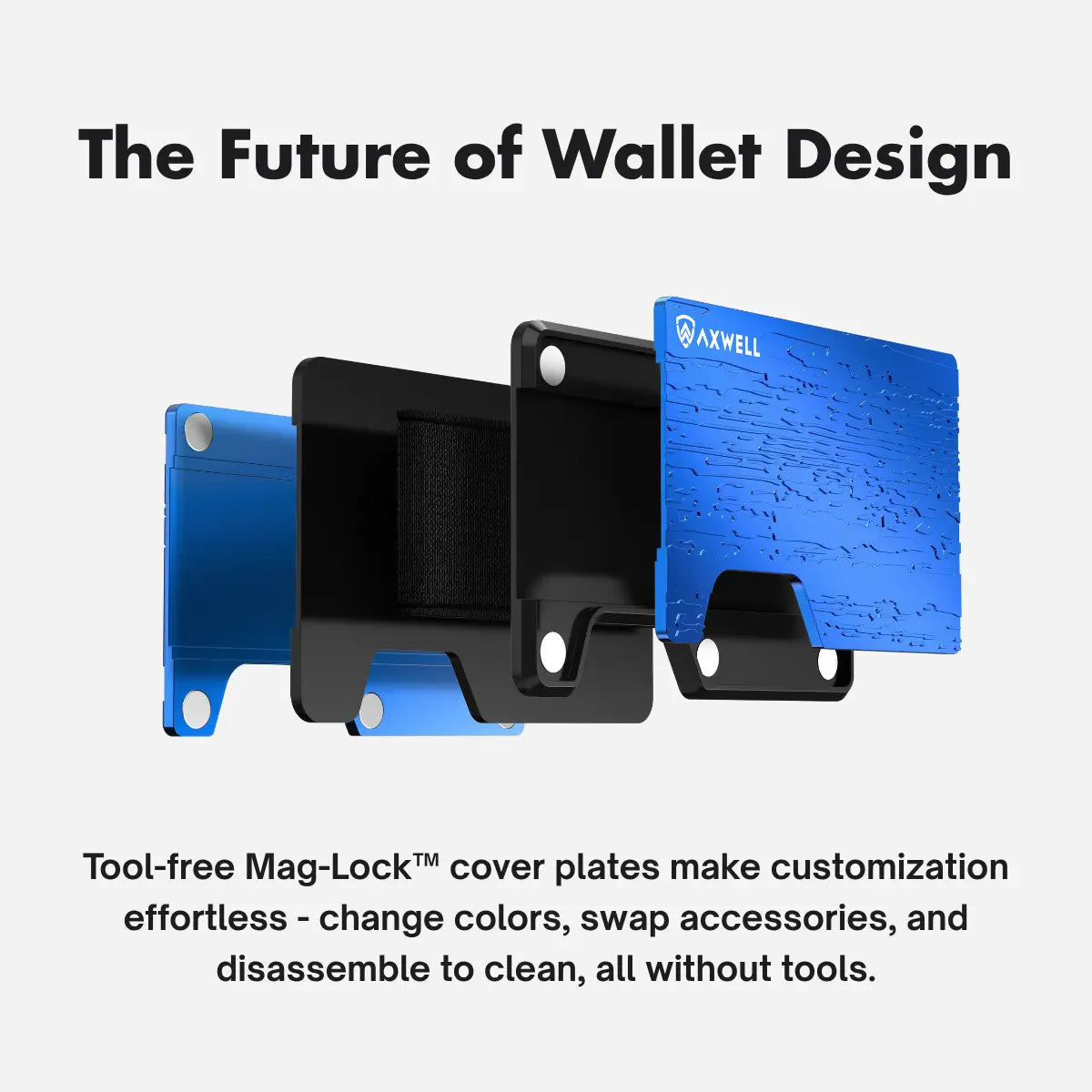 Axwell Wallet - Cobalt Damascus