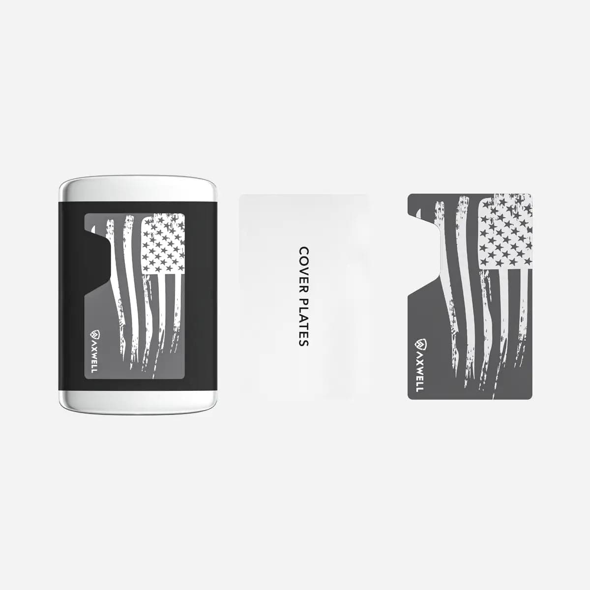 Axwell Wallet SE Cover Plates - Patriot Gunmetal