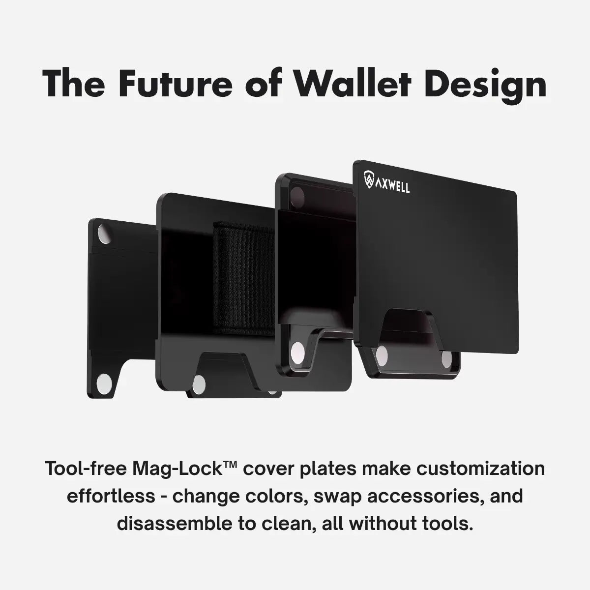 AirTag Money Clip Wallet - Jet Black