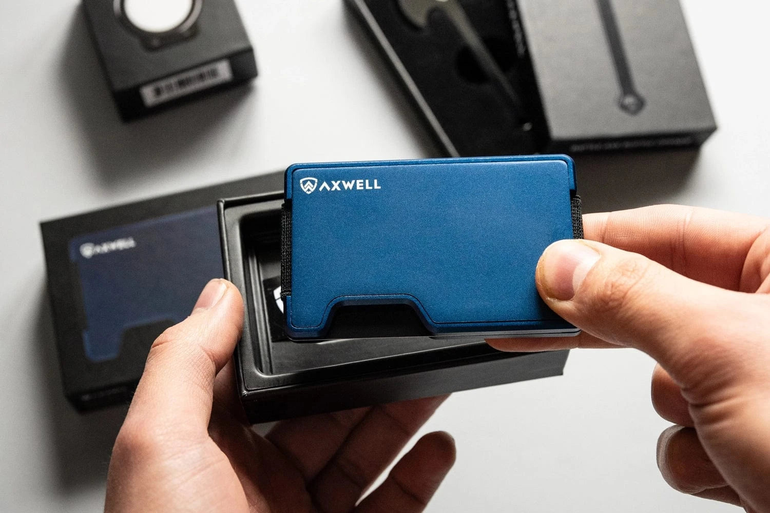 Axwell Navy Wallet