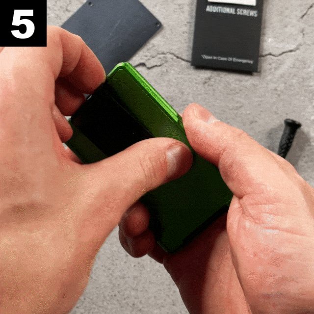 Replacing cover plates on an Axwell Wallet