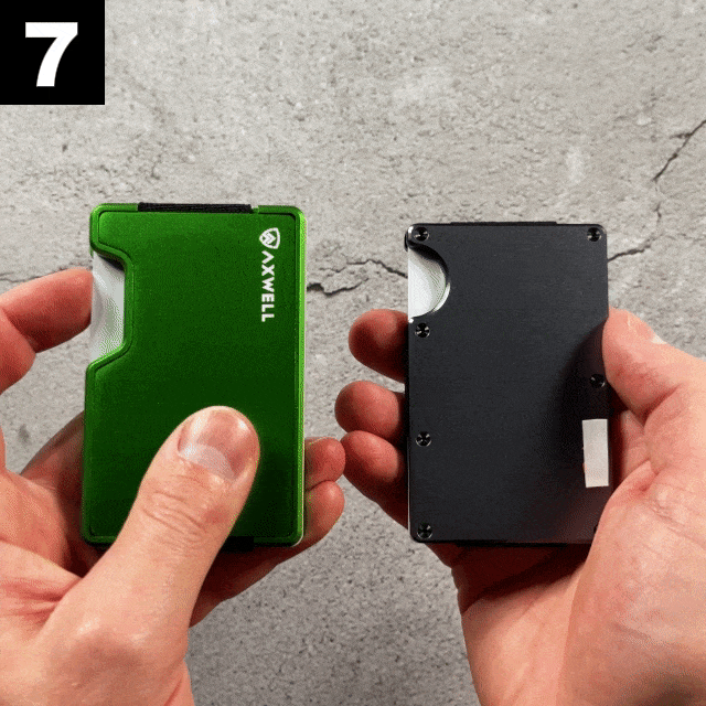 Thumb Slot Demonstration With An Axwell Wallet