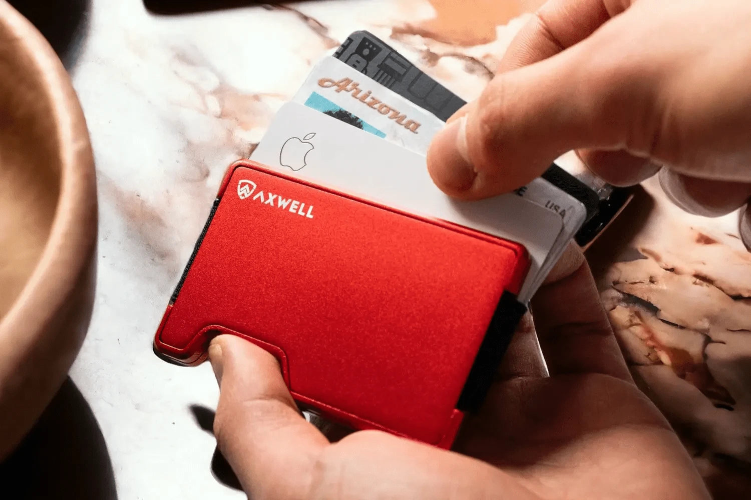 Torch Red Airtag Axwell Wallet