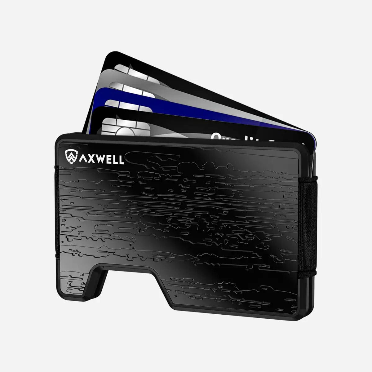 Axwell Wallet - Black Damascus Wallets & Money Clips Axwell