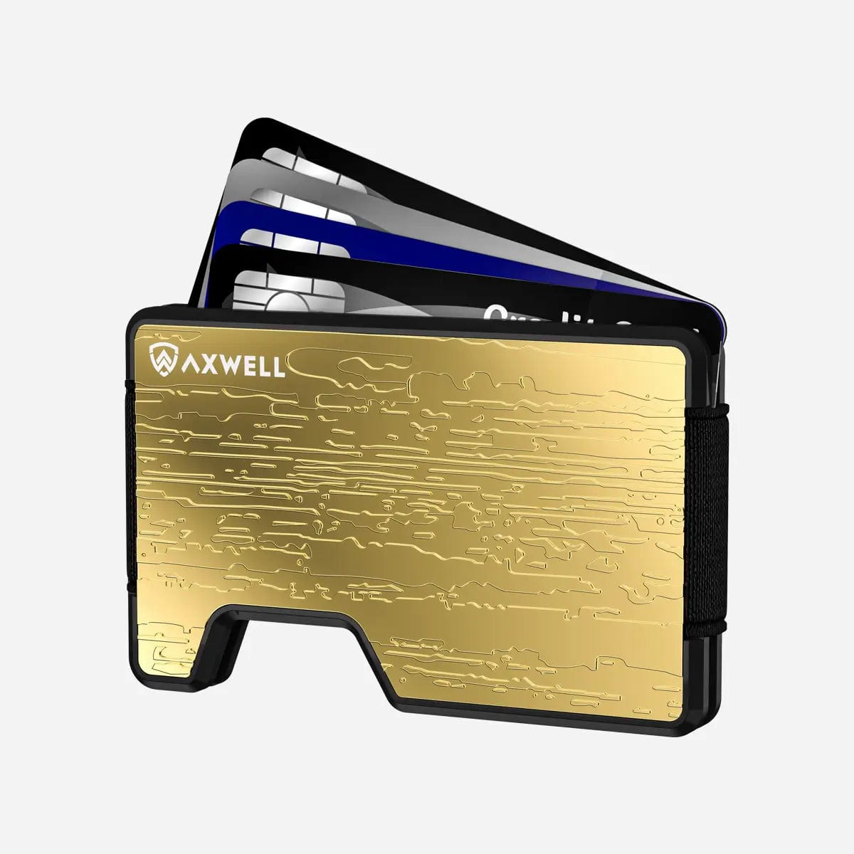 Axwell Wallet - Gold Damascus Wallets & Money Clips Axwell