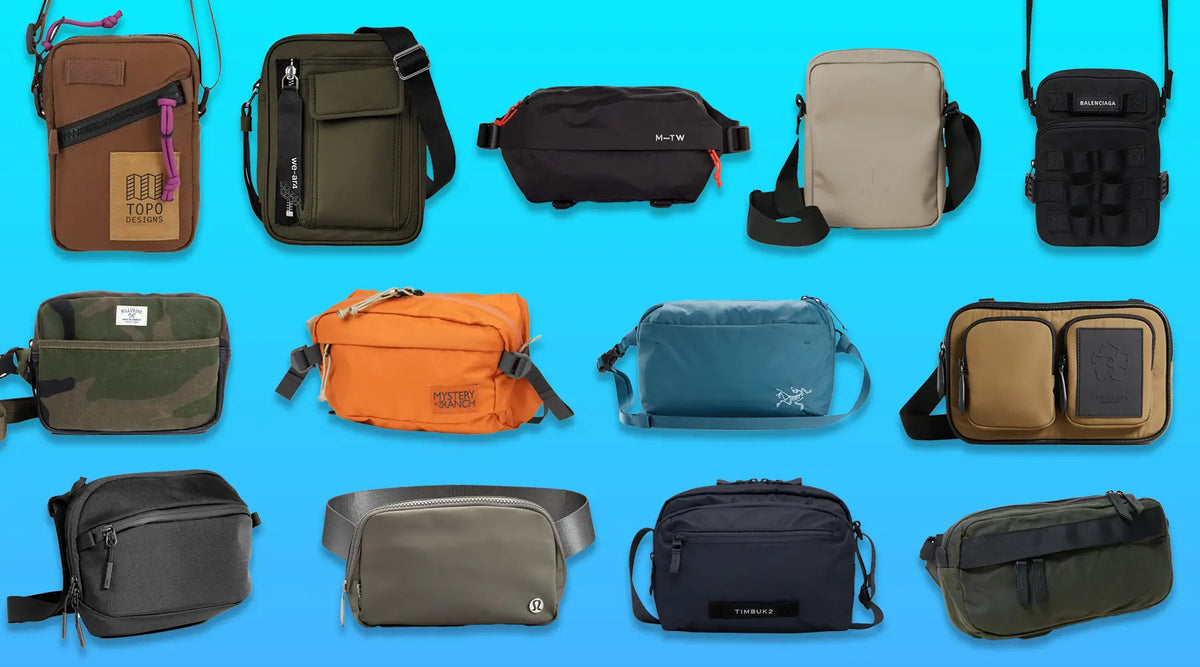Sling Crossbody Bag Men Shoulder Bag Casual Messenger Bags Waterproof Male  Waist Pack Short Travel Crossbody Bag