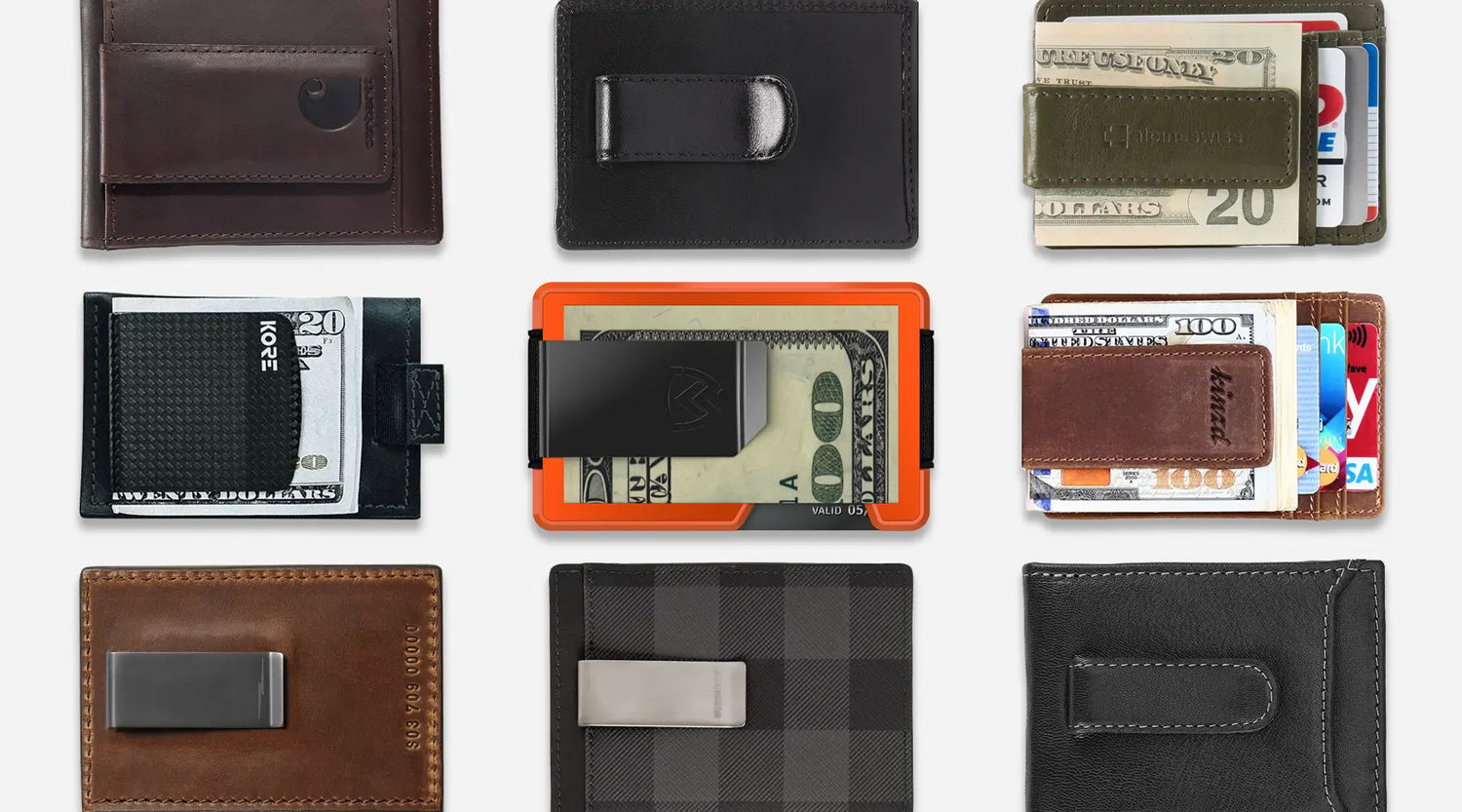 Kore Slim Leather Wallet  RFID Blocking & Carbon Fiber Money Clip – Kore  Essentials