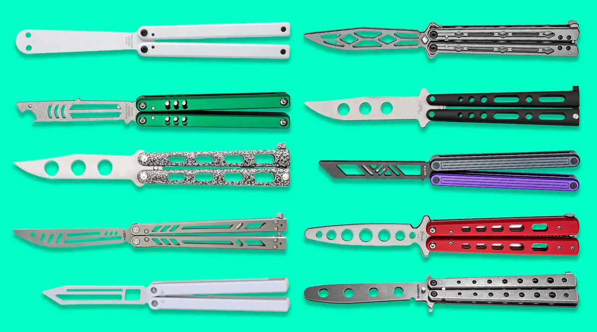 Nabalis Vulp Butterfly Knife Trainer Opener Version Best Balisong Trainer  for Balisong Tricks Butterfly Knife Gif for Beginners