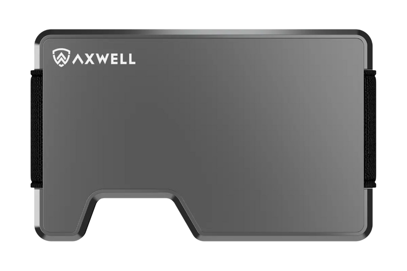 Axwell Wallet Alien Green aluminum, front view