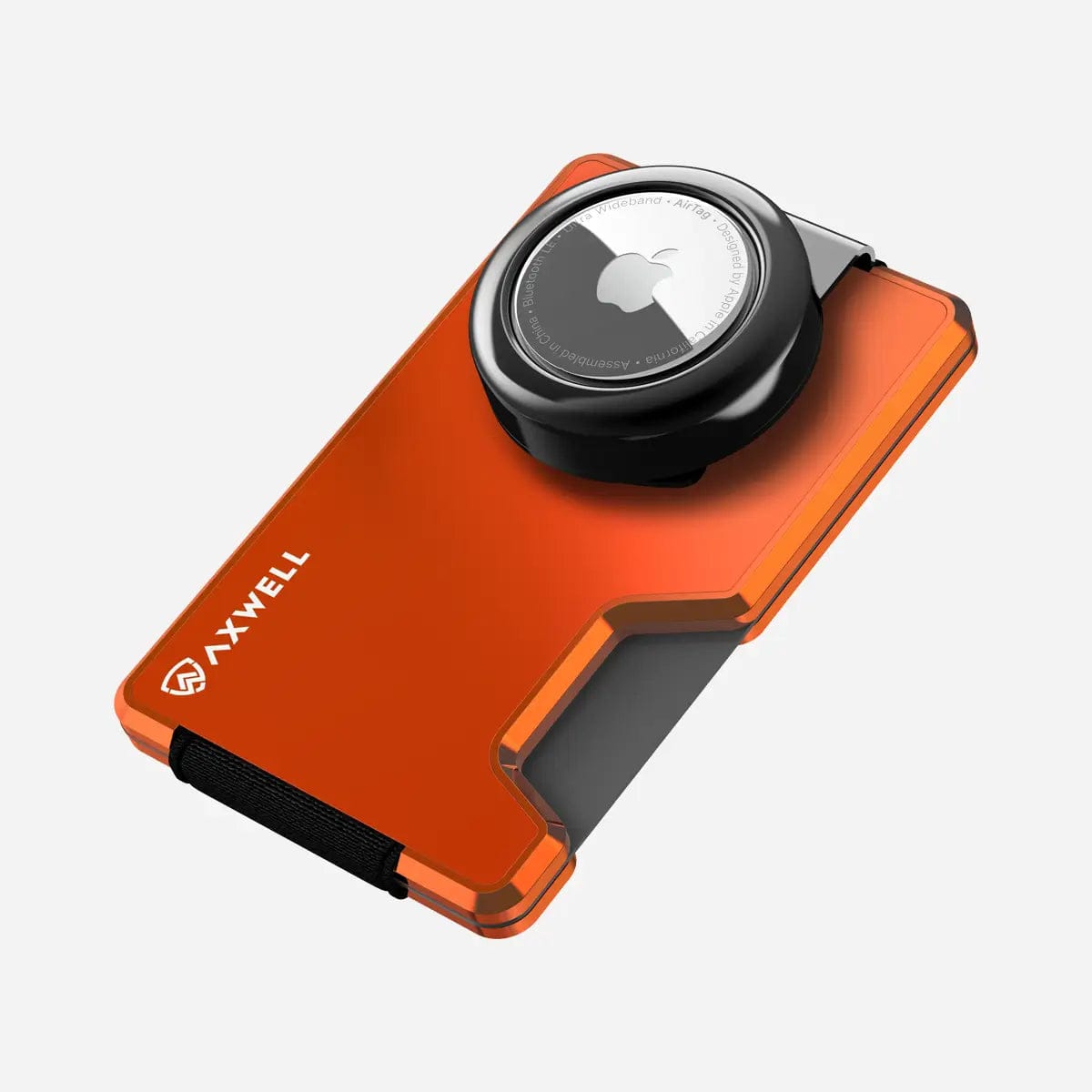 AirTag Money Clip Wallet - Blaze Orange