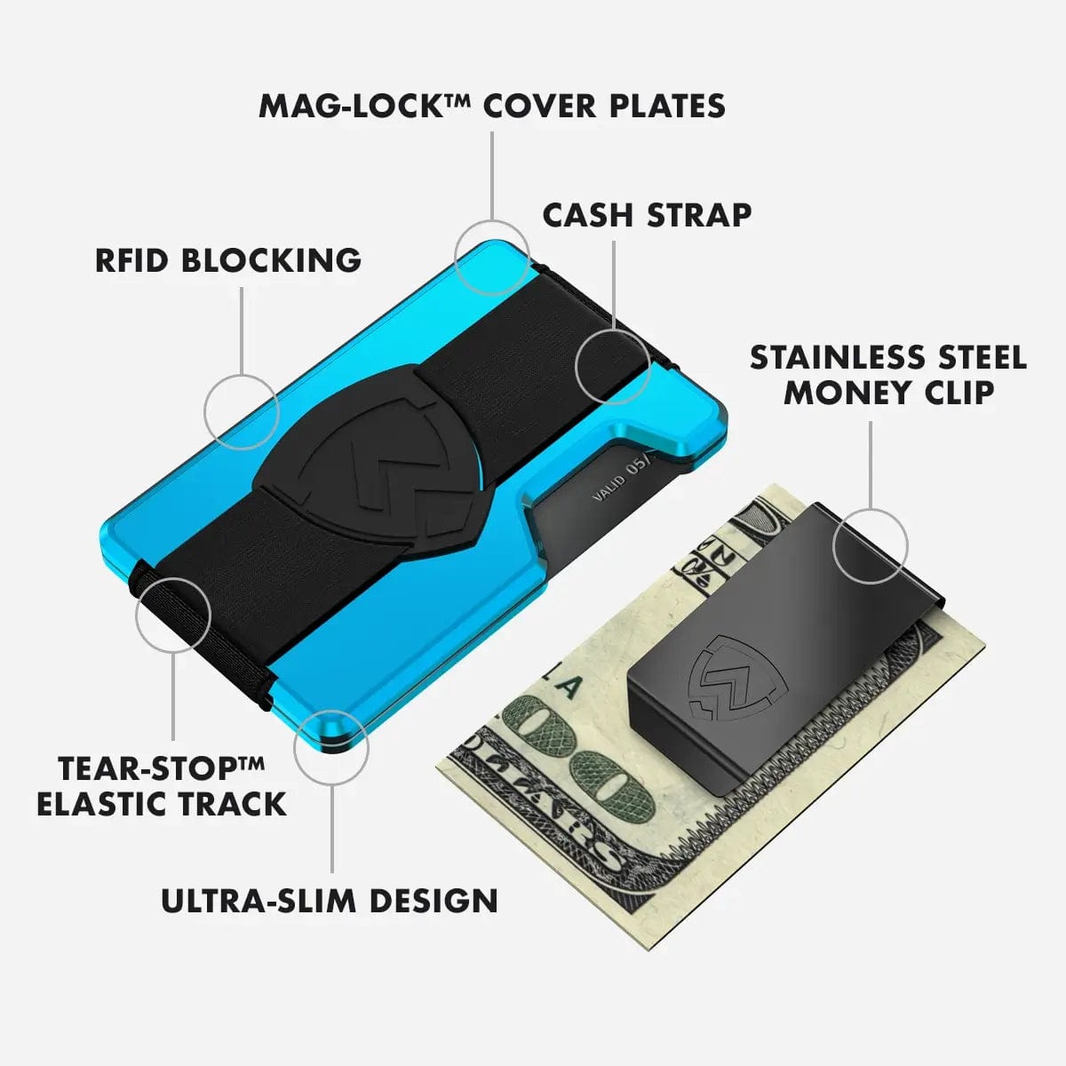 Wallet Bottle Opener Bundle - Bolt Blue