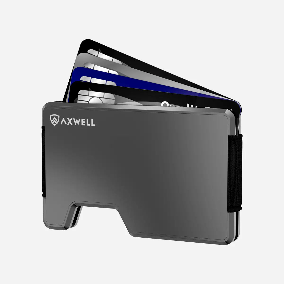 Axwell Gunmetal Gray AirTag Wallet
