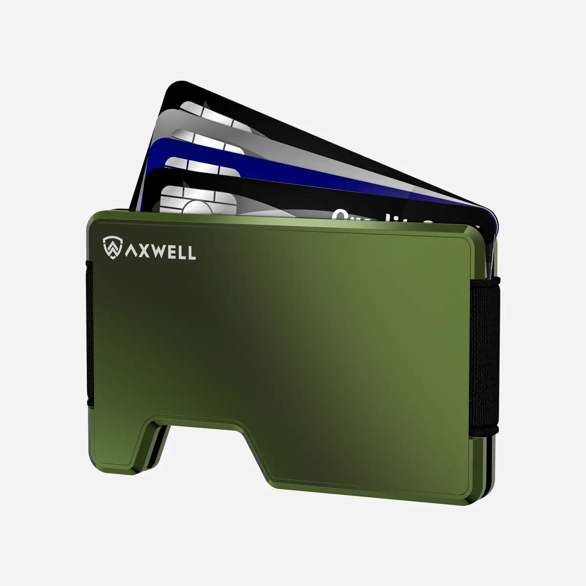 Axwell Army Green AirTag Wallet