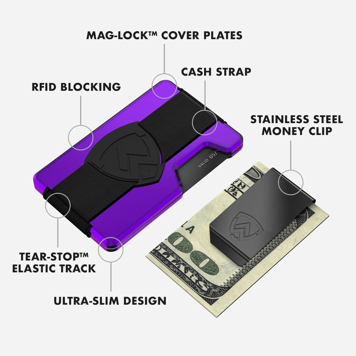 Wallet Coin Tray Bundle - Royal Purple