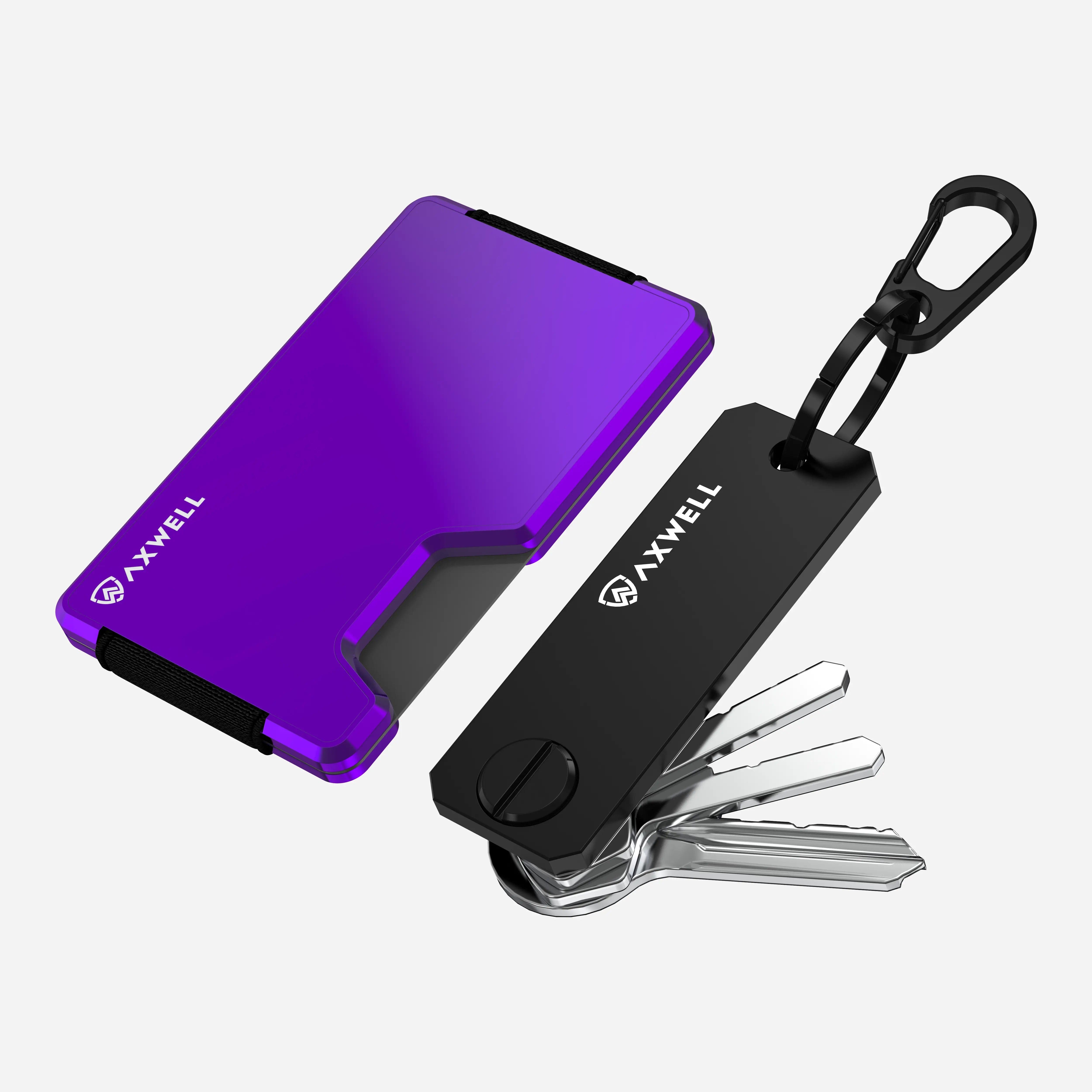 Wallet with Key Organizer - Royal Purple