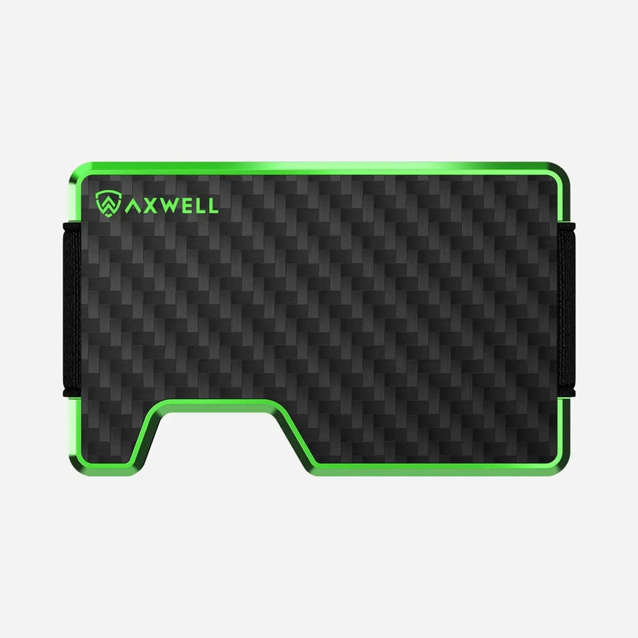 Axwell Wallet - Alien Green Carbon Fiber Wallets & Money Clips Axwell