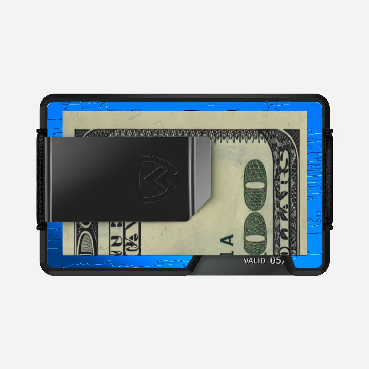 Wallet with Key Holder - Damascus Cobalt