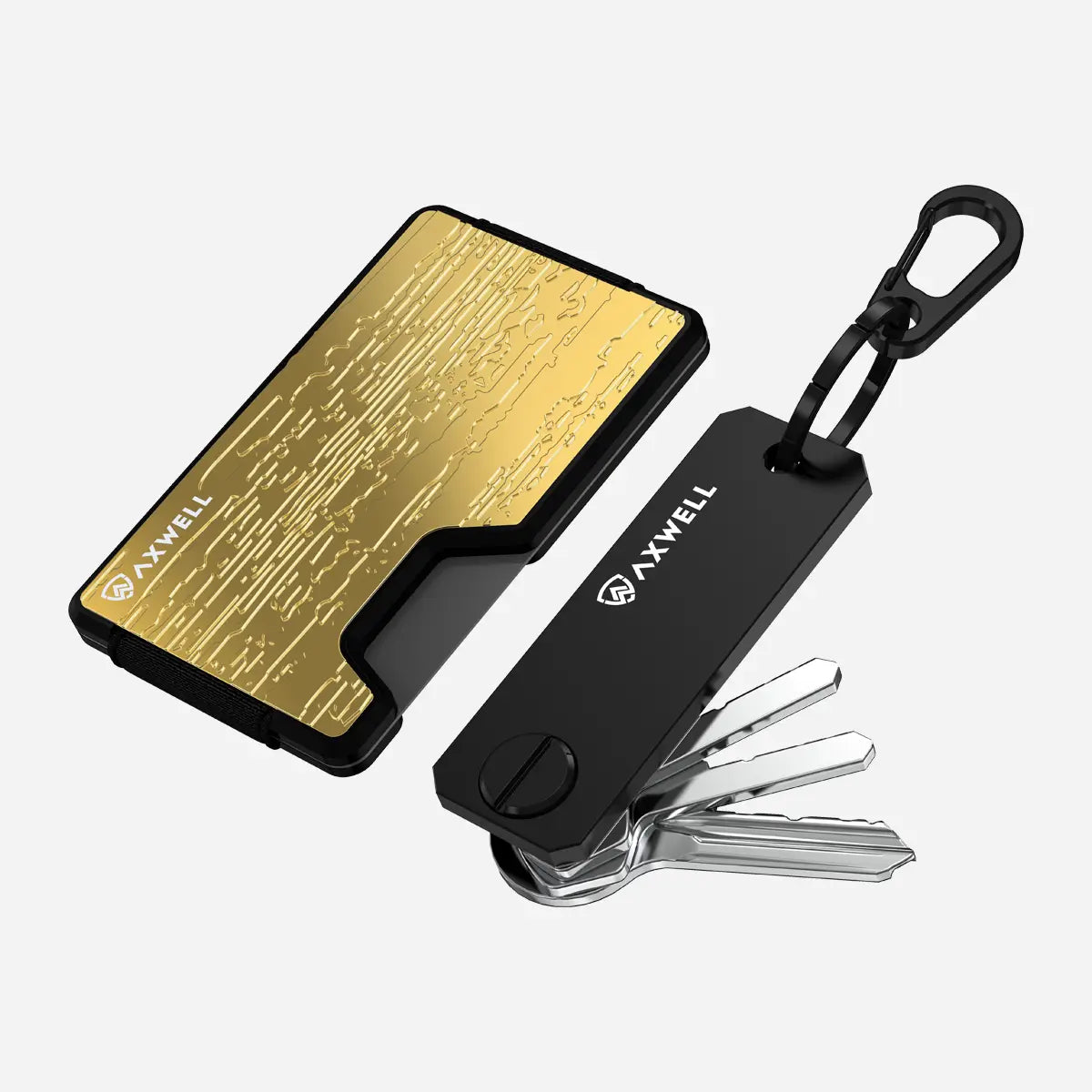 Wallet Key Holder Bundle - Damascus Gold