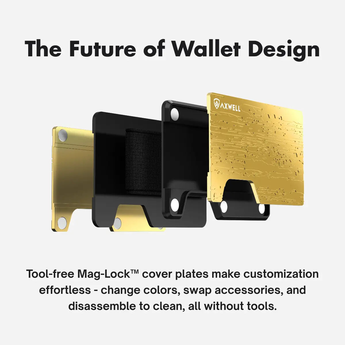 Axwell Wallet - Gold Damascus