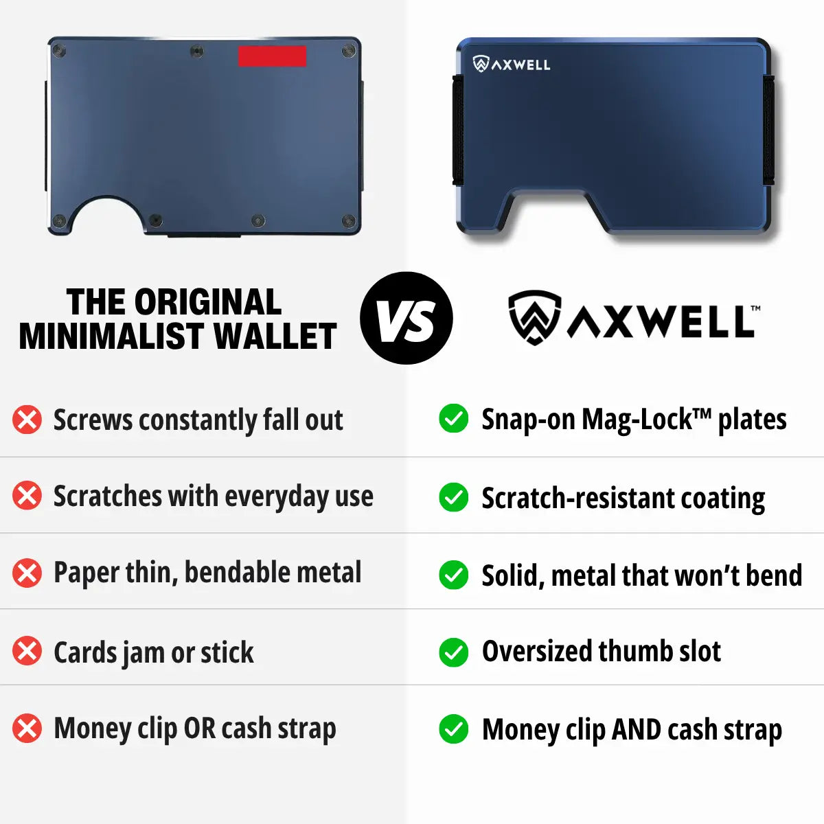 Wallet Bottle Opener Bundle - Navy Blue