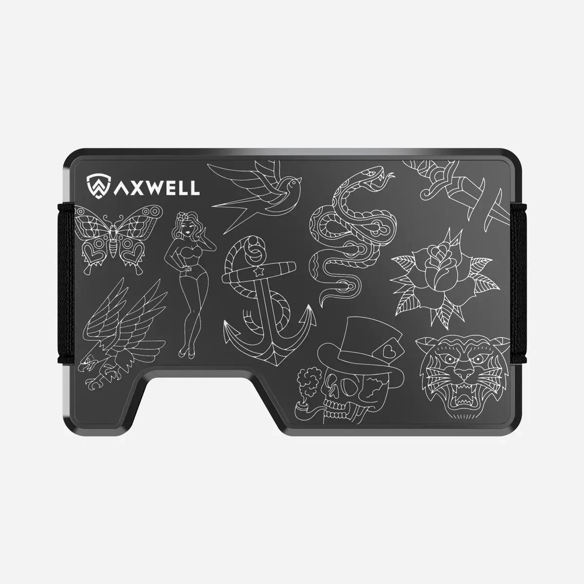 Axwell Wallet - Tattoo Aluminum Wallets & Money Clips Axwell